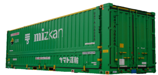 鉄道輸送用のコンテナ