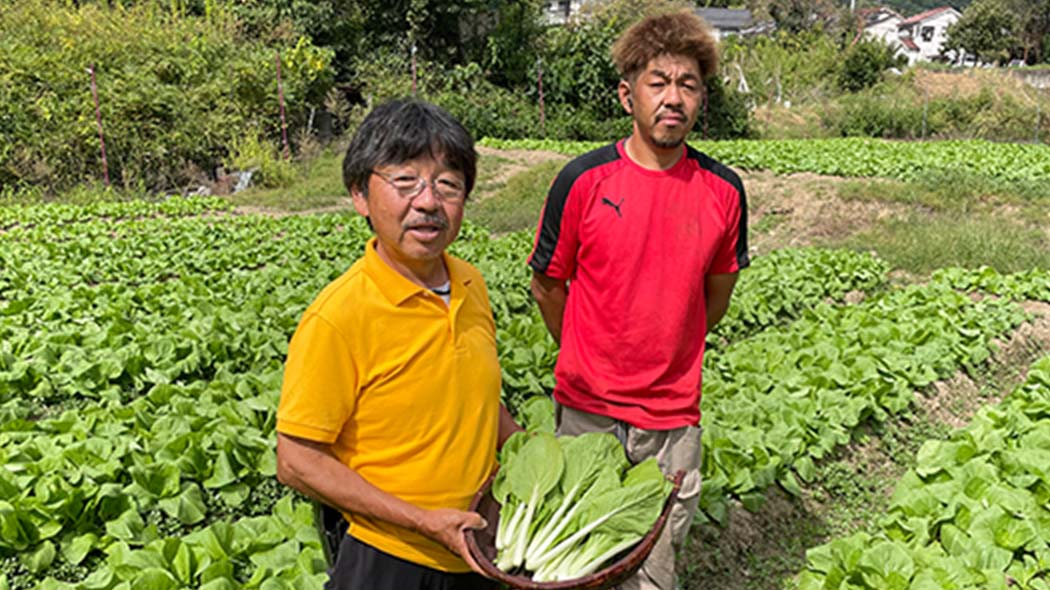取り組みに共感いただいた、しろ菜の生産者の方